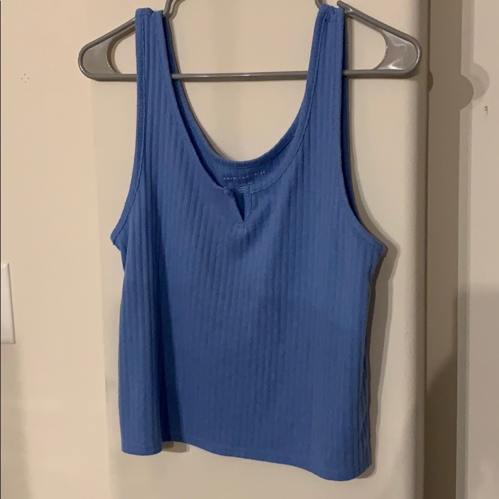 Blue American eagle tank top
